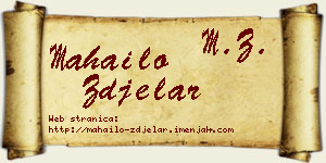 Mahailo Zdjelar vizit kartica